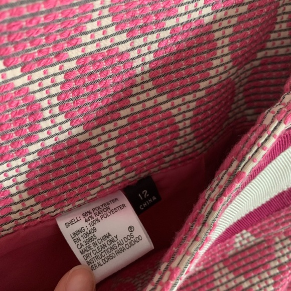 Isabella DeMarco Tahari Levine Pink PolkaDot Skirt - Picture 6 of 6